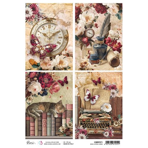 Carta di riso Book Lovers Card Book Lovers