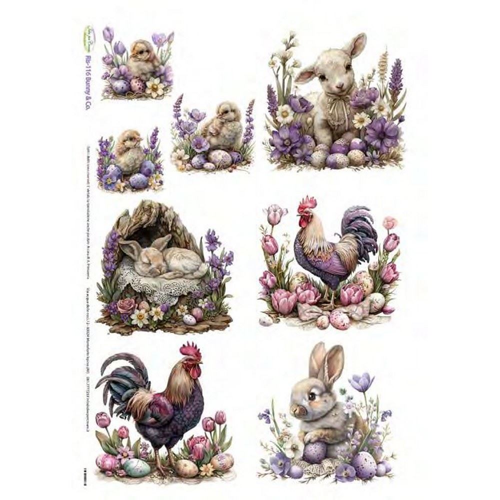 Carta di riso Bunny & Co