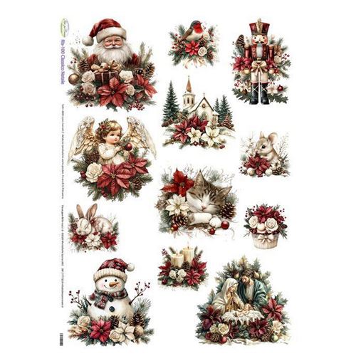 Carta di riso Classico Natale