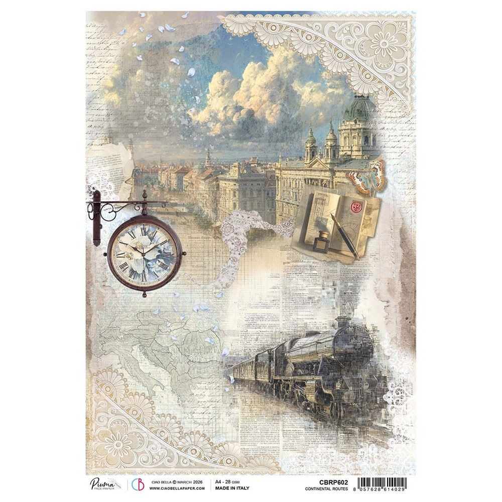 Carta di riso Continental Routes Eastern Journey