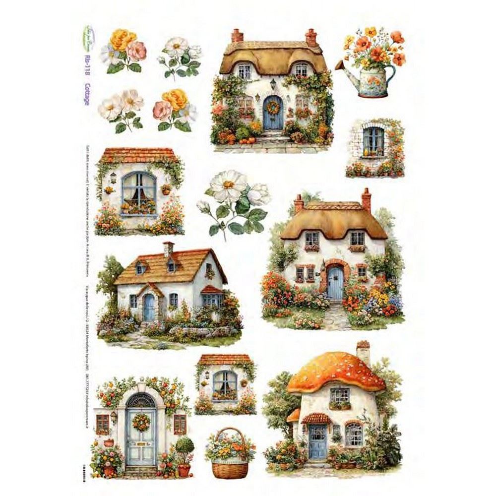 Carta di riso Cottage