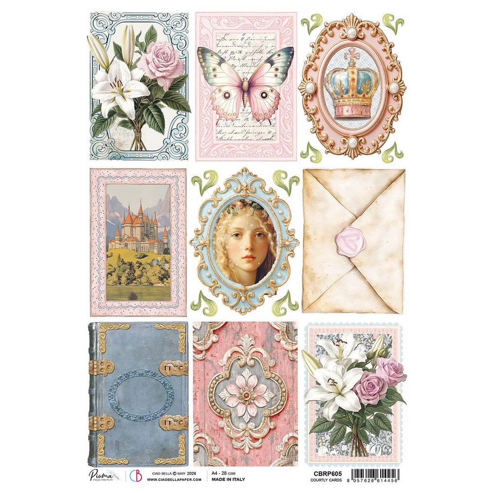 Carta di riso Courtly Cards Courtly Love