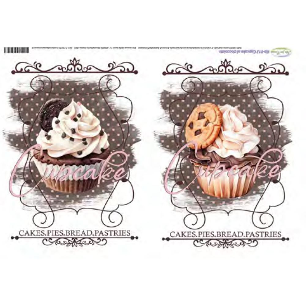 Carta di riso Cupcake Cioccolato