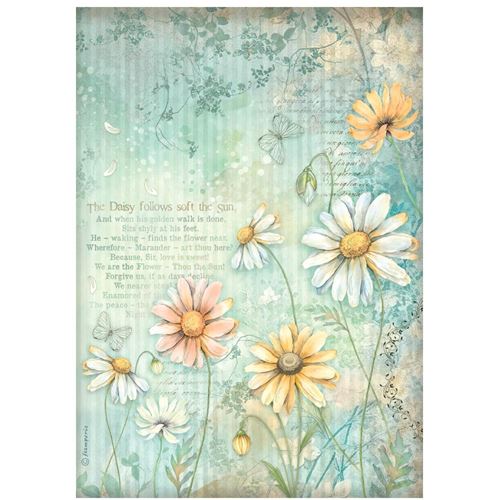 Carta di riso Daisy Art margherite Stamperia