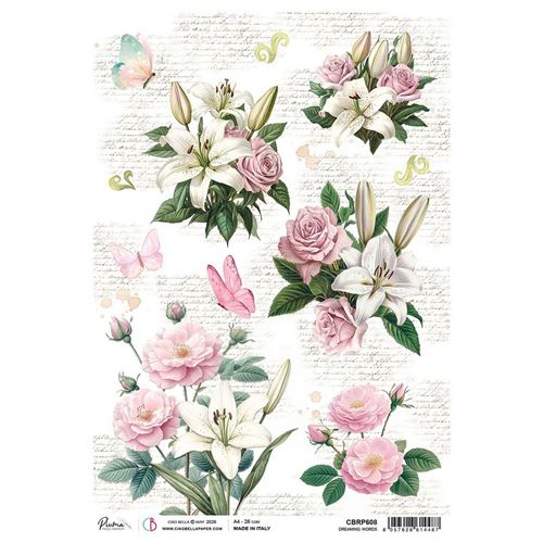 Carta di riso Dreaming Words Courtly Love