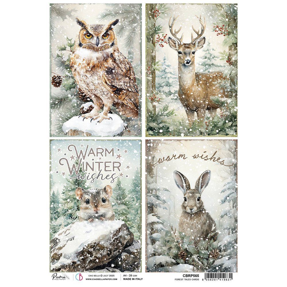 Carta di riso Forest Tales Cards Forest Tales