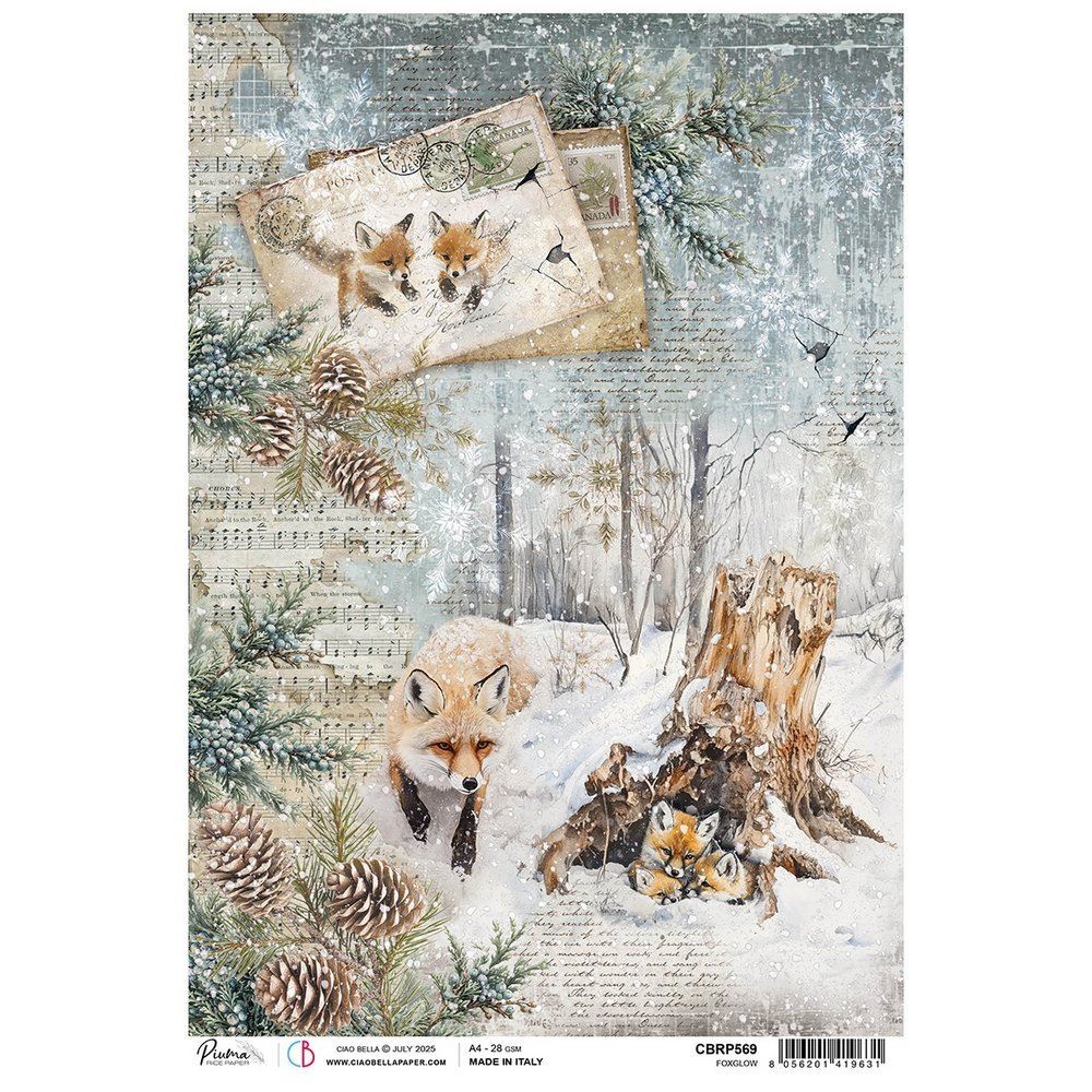 Carta di riso Foxglow Forest Tales