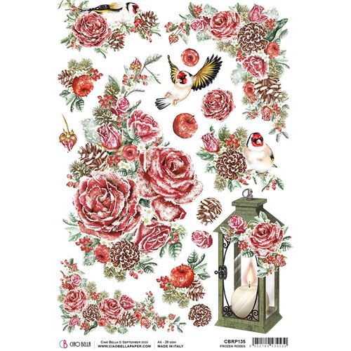 Carta di riso Frozen Roses