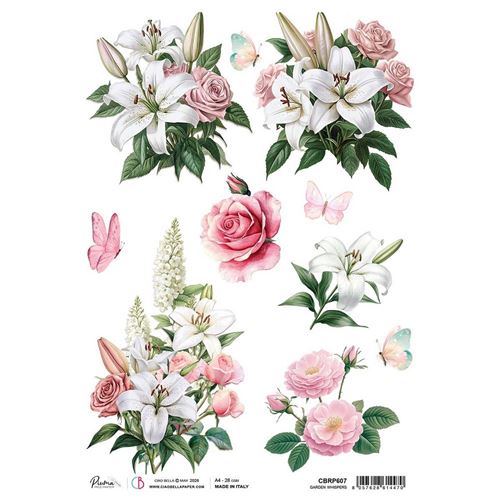 Carta di riso Garden Whispers Courtly Love