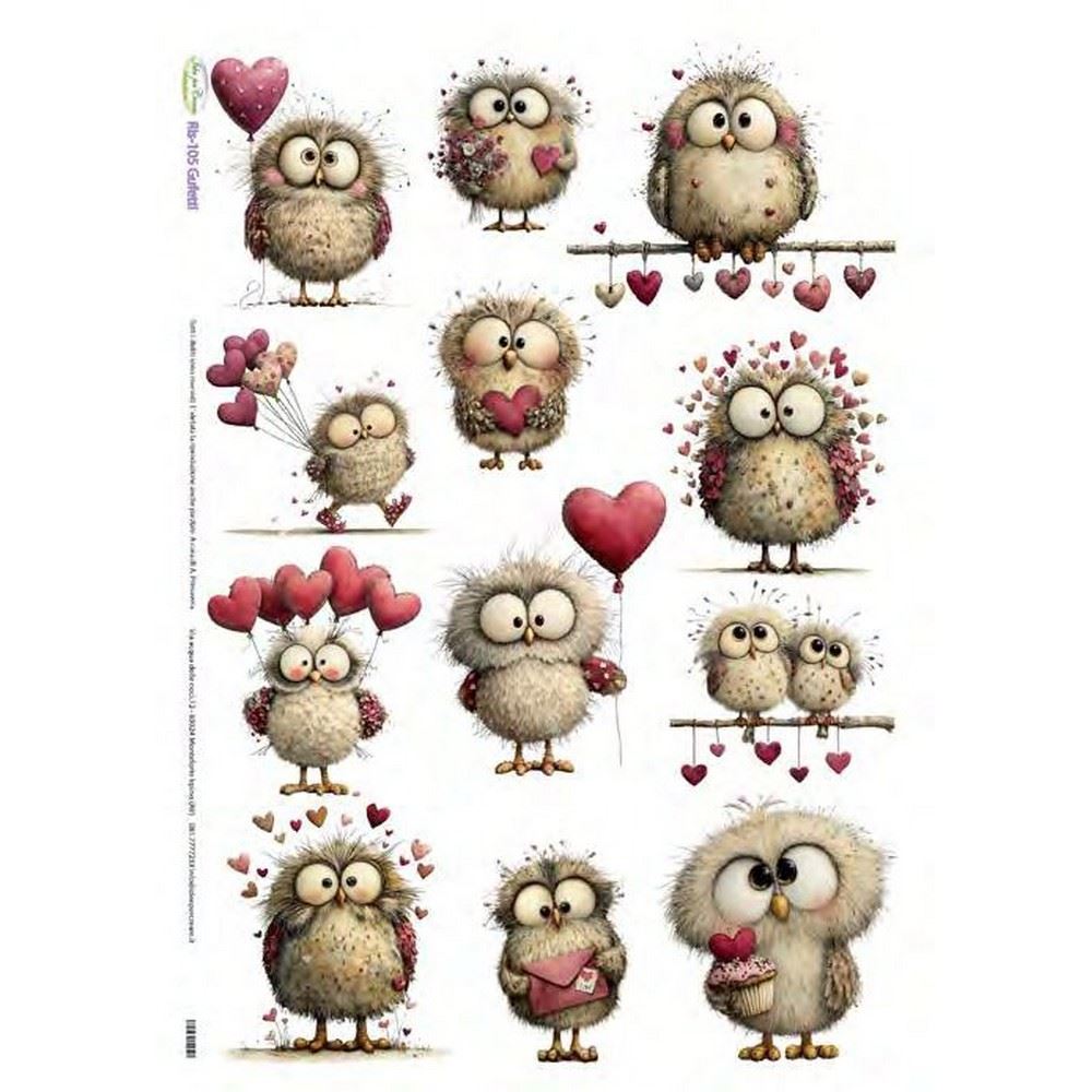 Carta di riso Gufetti