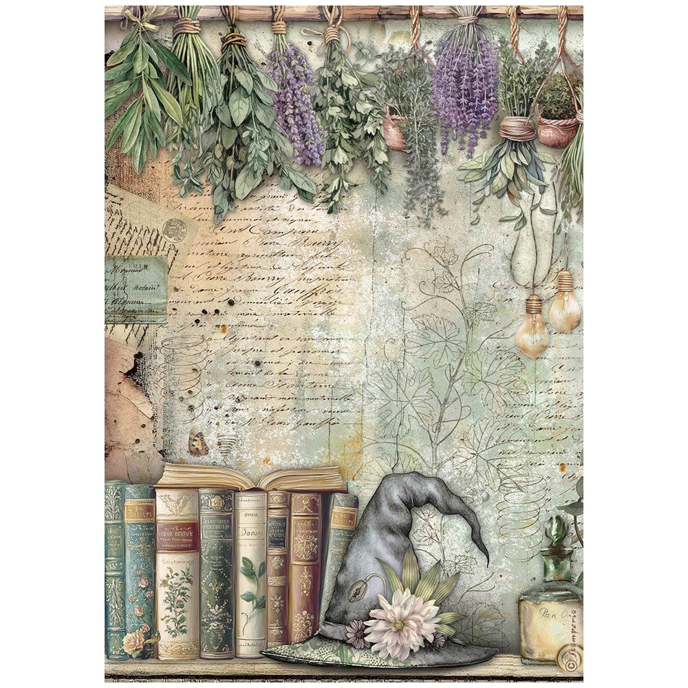 Stamperia Carta Di Riso A4 Con Peonia Preziosa – Perfetta Per Decoupage E Fai Date