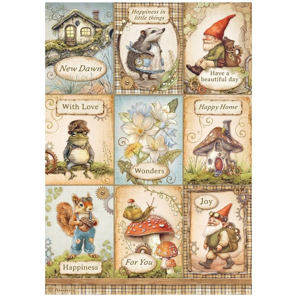 Carta di riso Hidden Grove cards Stamperia