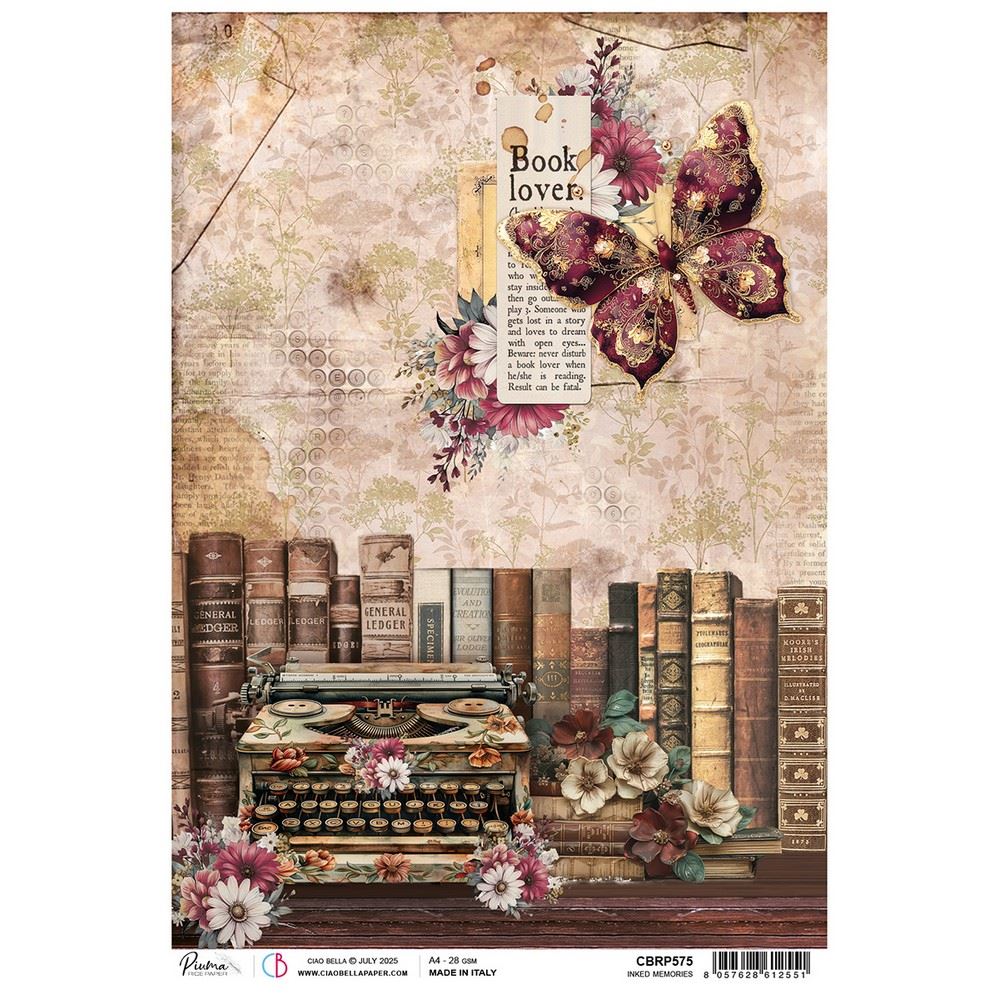 Carta di riso Inked Memories Book Lovers