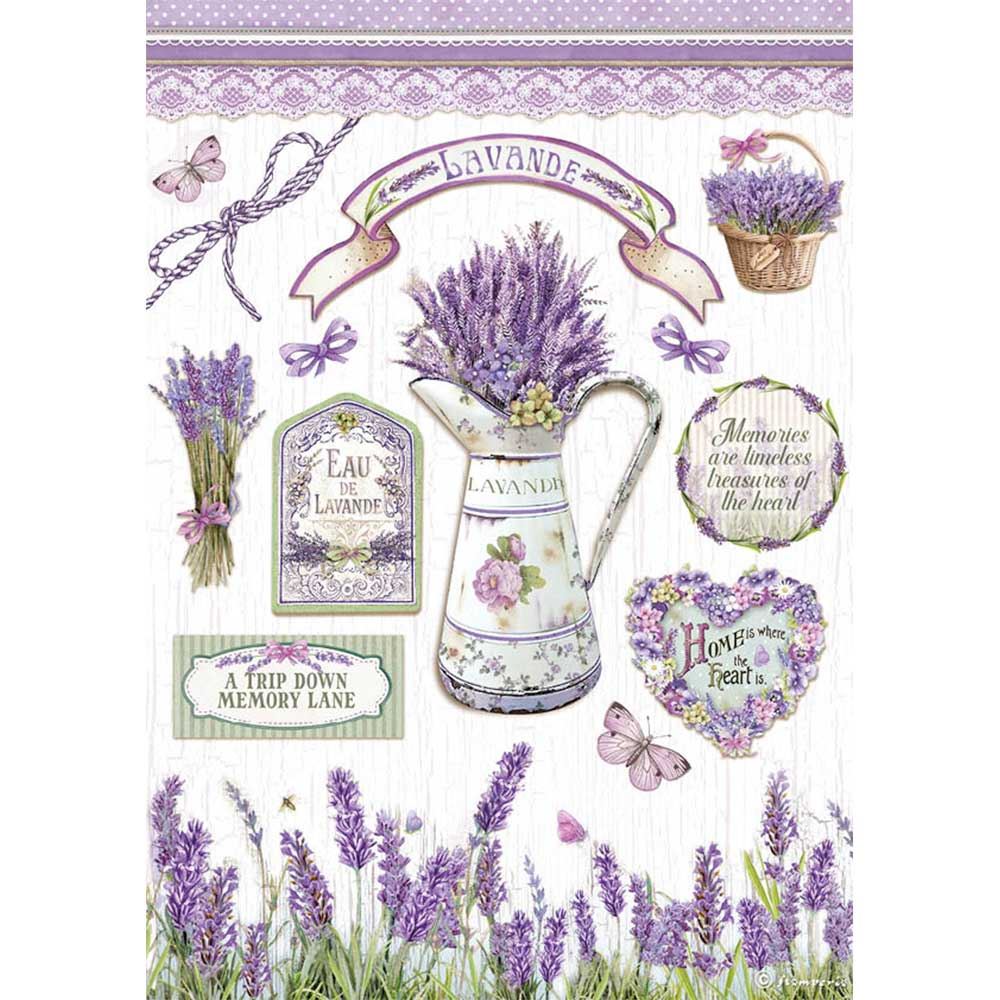 Carta di riso Lavanda