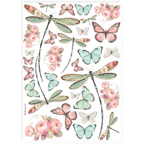 Carta di riso Libellula Stamperia
