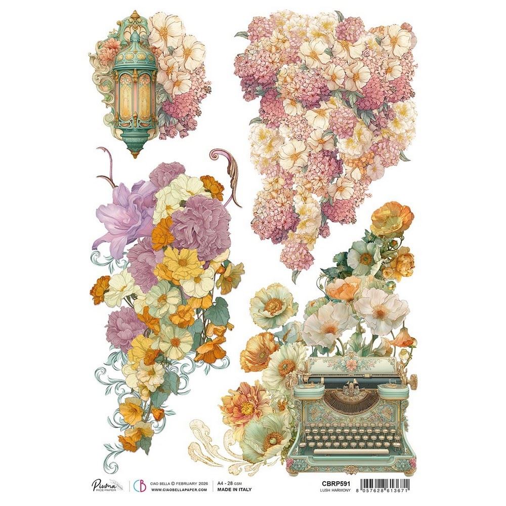 Carta di riso Lush Harmony Artemis