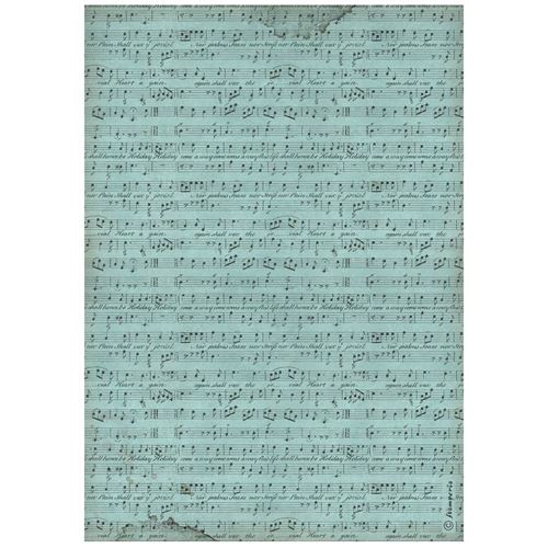 Carta di riso Music pentagramma Stamperia