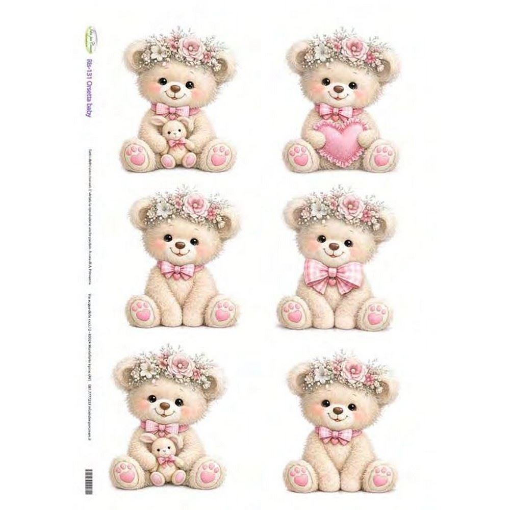 Carta di riso Orsetta Baby