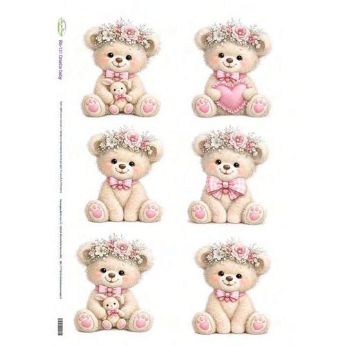 Carta di riso Orsetta Baby