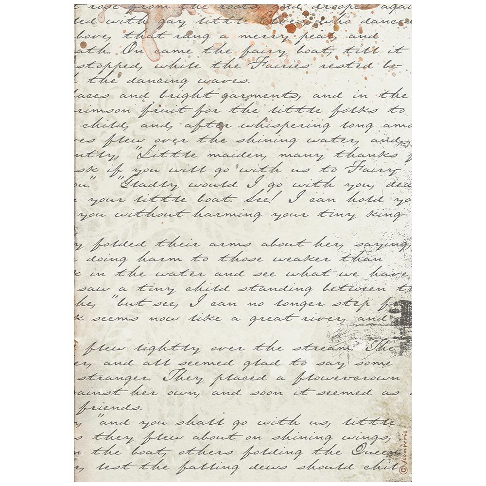 Carta di riso Our Way lettera manoscritta Stamperia