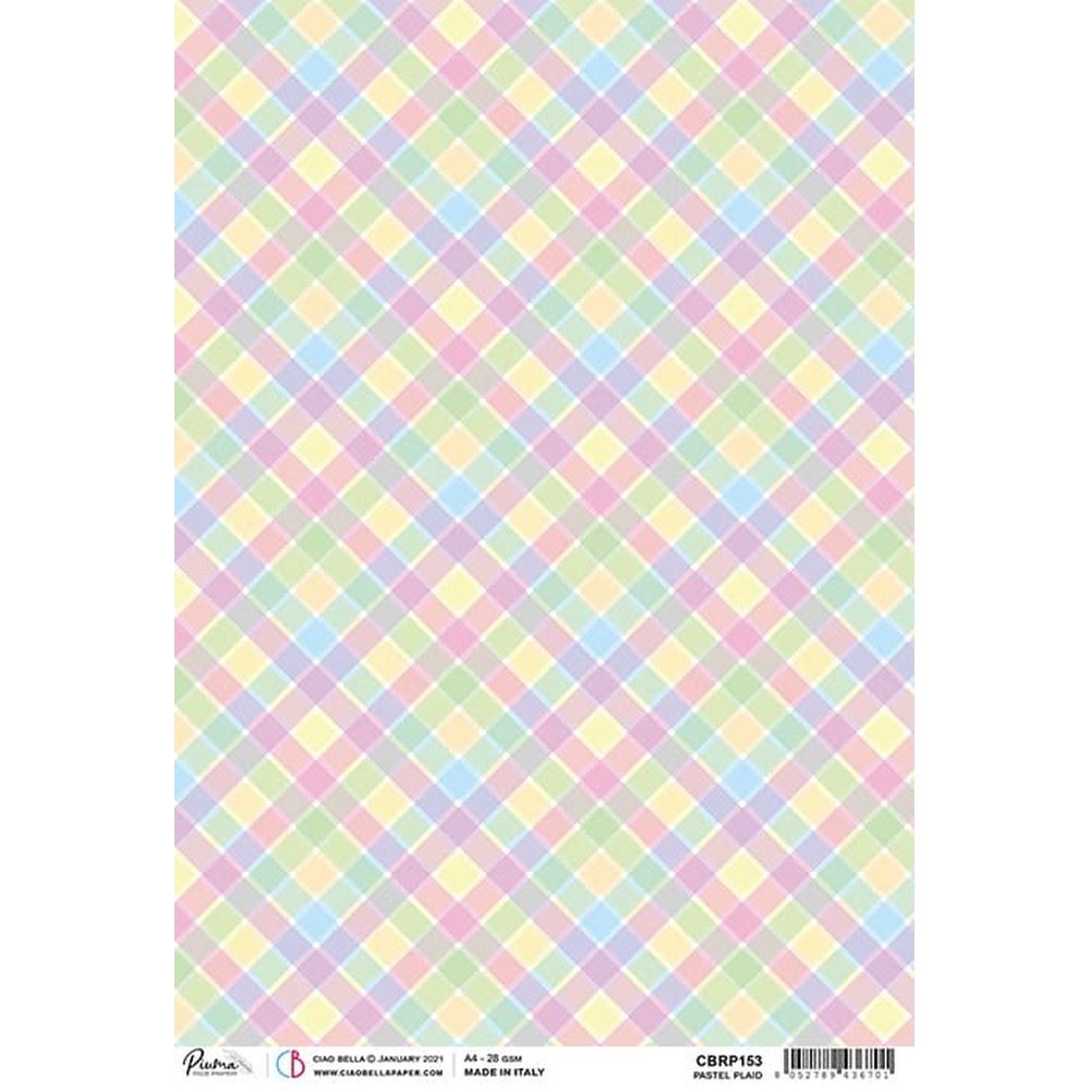 Carta di riso Pastel Plaid