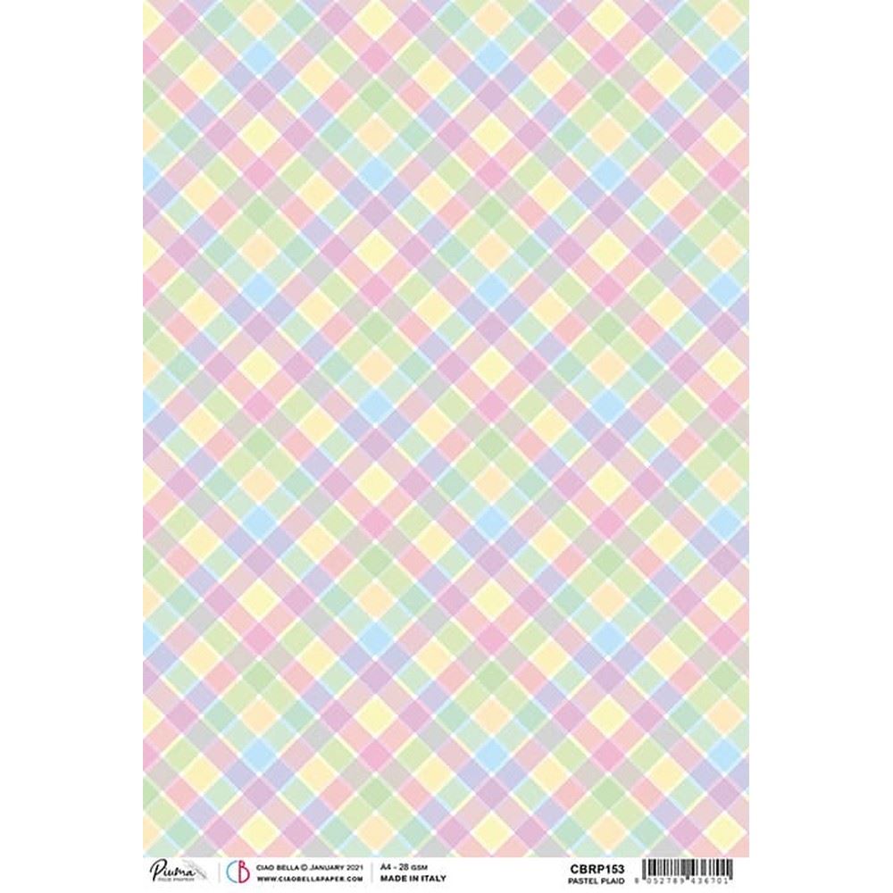 Carta di riso Pastel Plaid