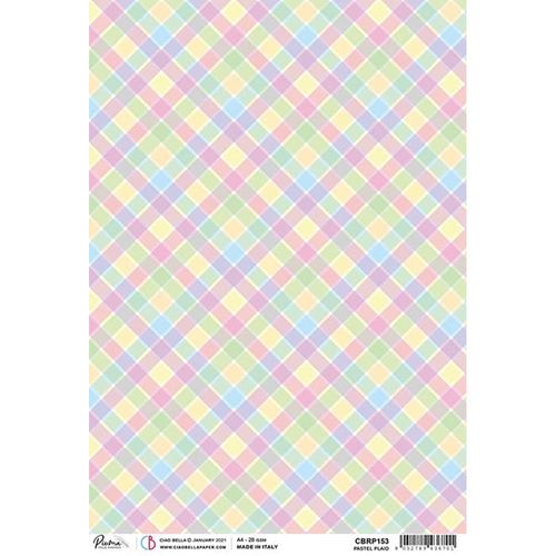 Carta di riso Pastel Plaid