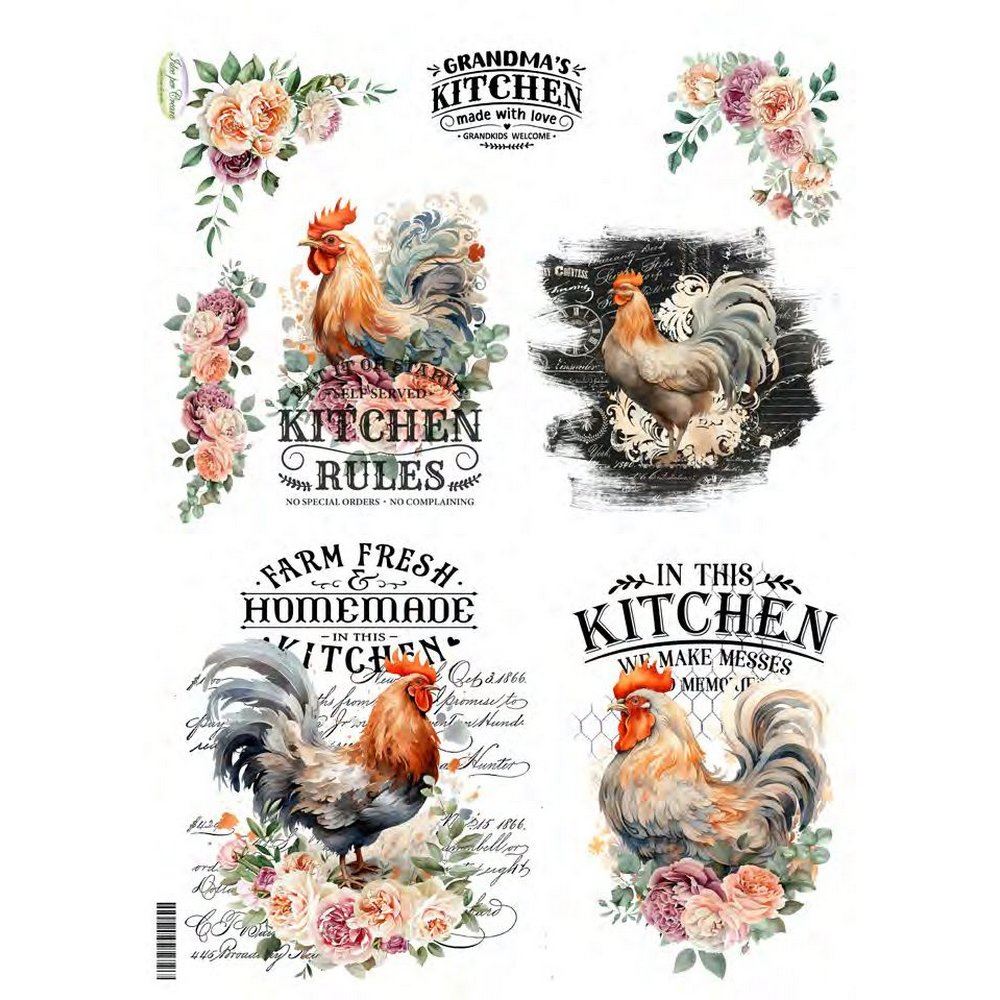 Carta di riso Rooster