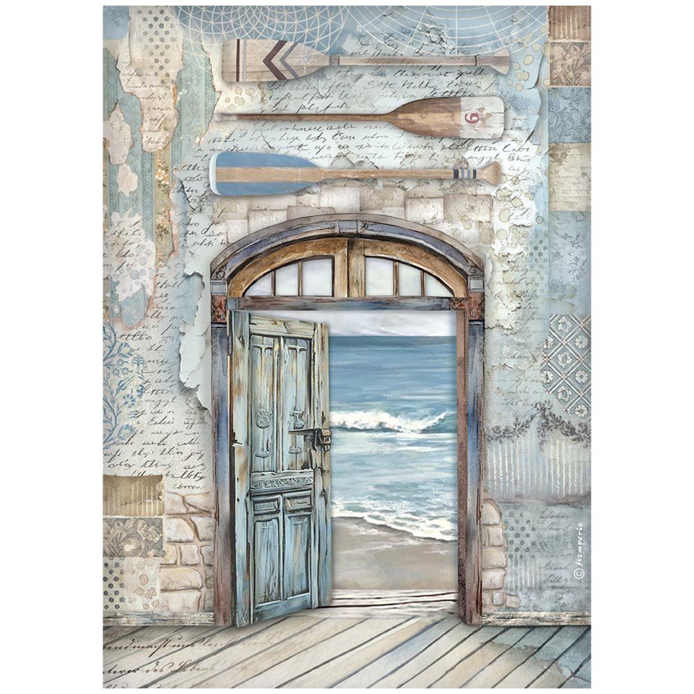 Carta di riso Silent Sea Porta Stamperia