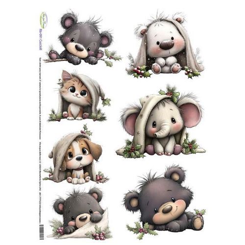 Carta di riso Teneri Cuccioli