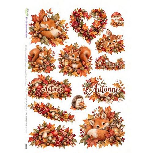 Carta di riso Tenero autunno
