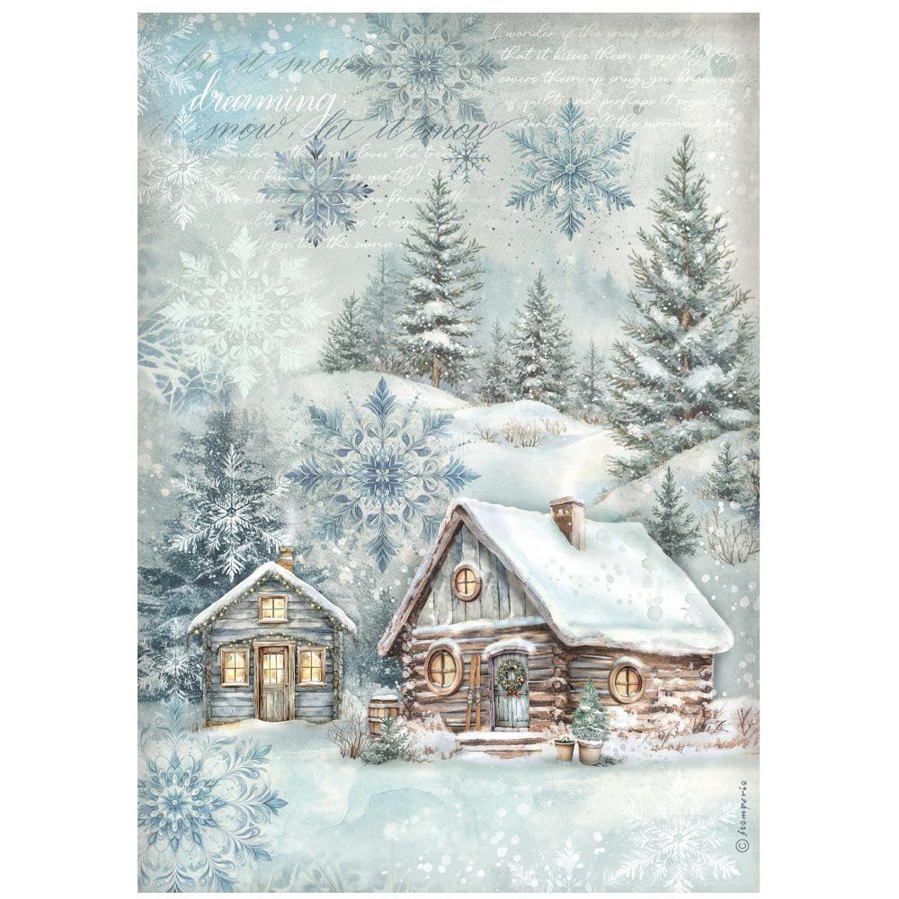 Carta di riso The Owl's House cottage Stamperia