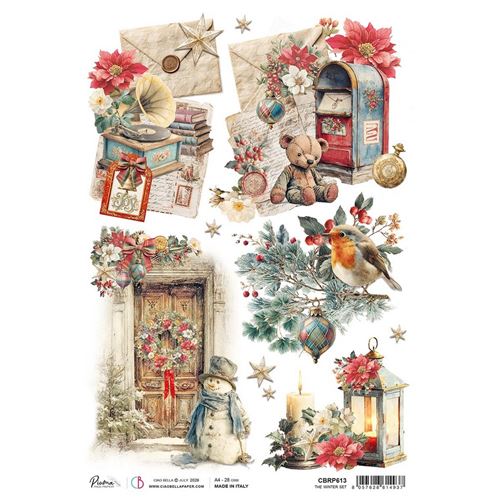 Carta di riso The winter set Merry & Bright