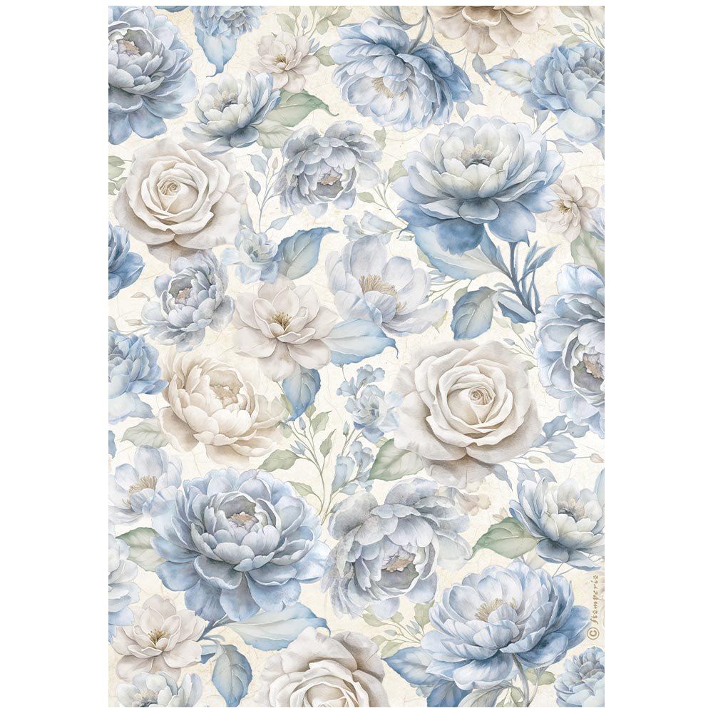 Carta di riso Timeless rose grandi Stamperia