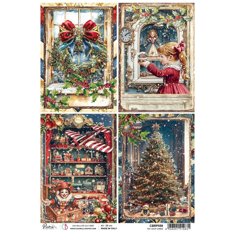 Carta di riso Toy Shop Cards Toy Shop