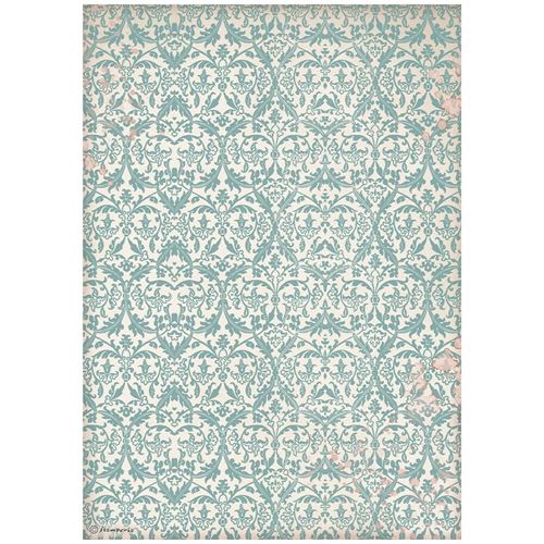 Carta di riso Venice City of Art tappezzeria turchese Stamperia