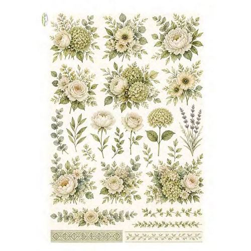Carta di riso Verde Salvia