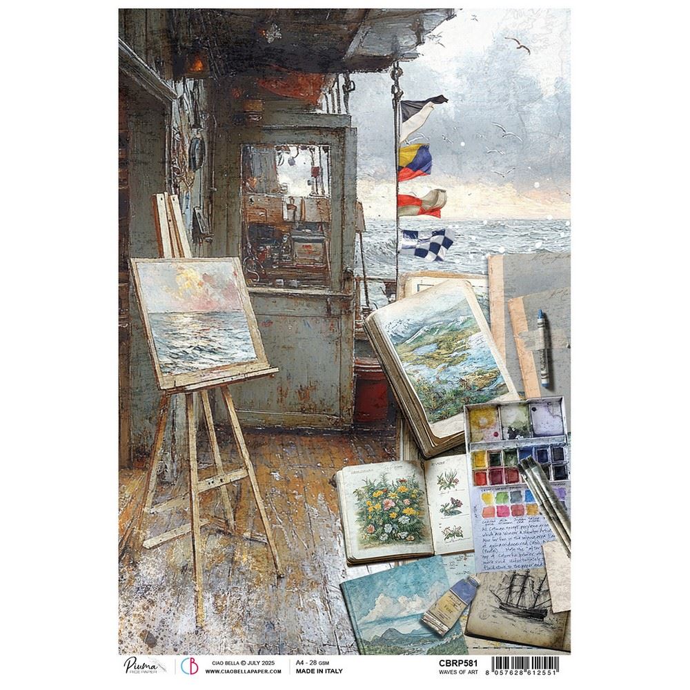 Carta di riso Waves of Art An artist journey