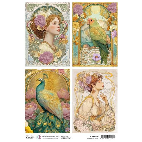 Carta di riso Whispers of flight Artemis