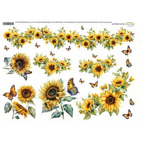 Carta di riso con Girasoli