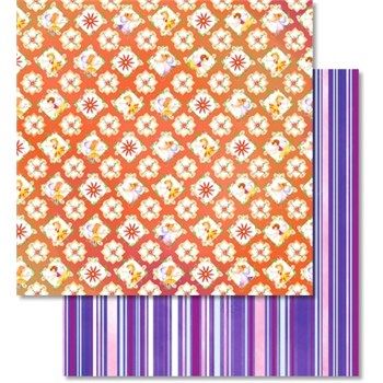 Carta scrap Fatine e fiori