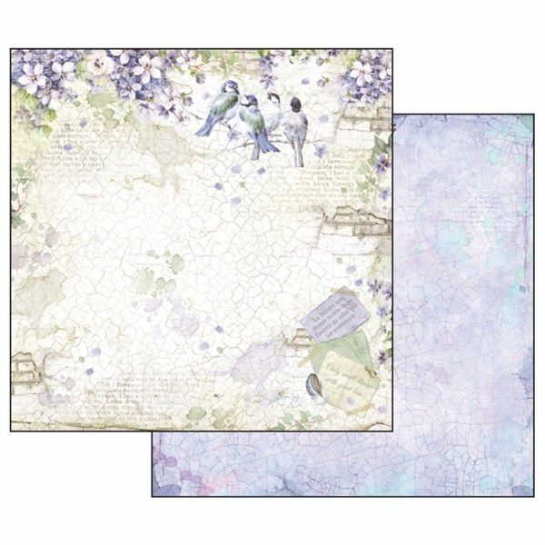 Carta scrap Flower Alphabet Glicine