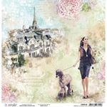 Carta scrap Les Rues de Paris