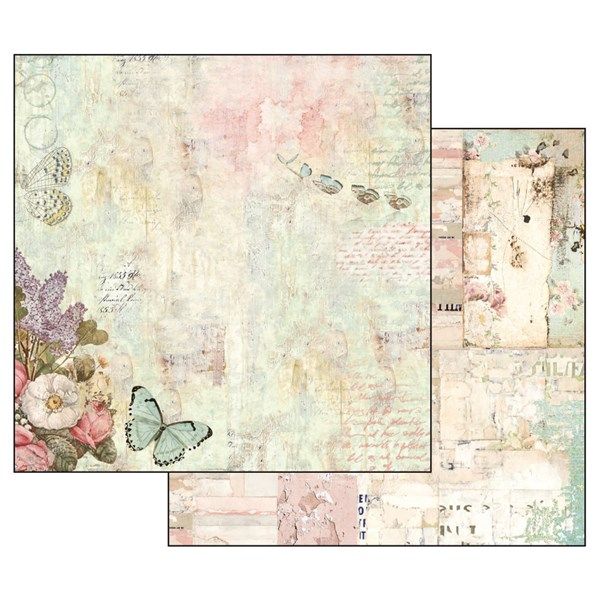 Carta scrap Wonderland Fiori e Farfalle
