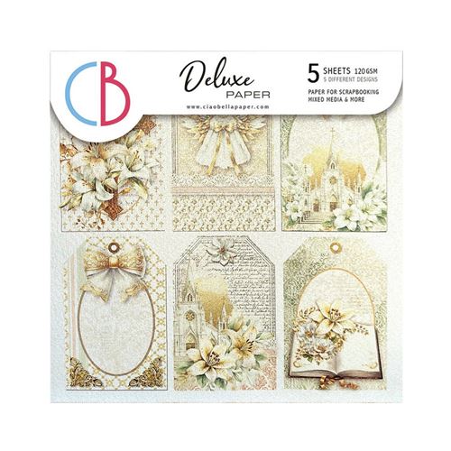 Carte Deluxe Blessing Day Paper Pearl cm 15 x 15