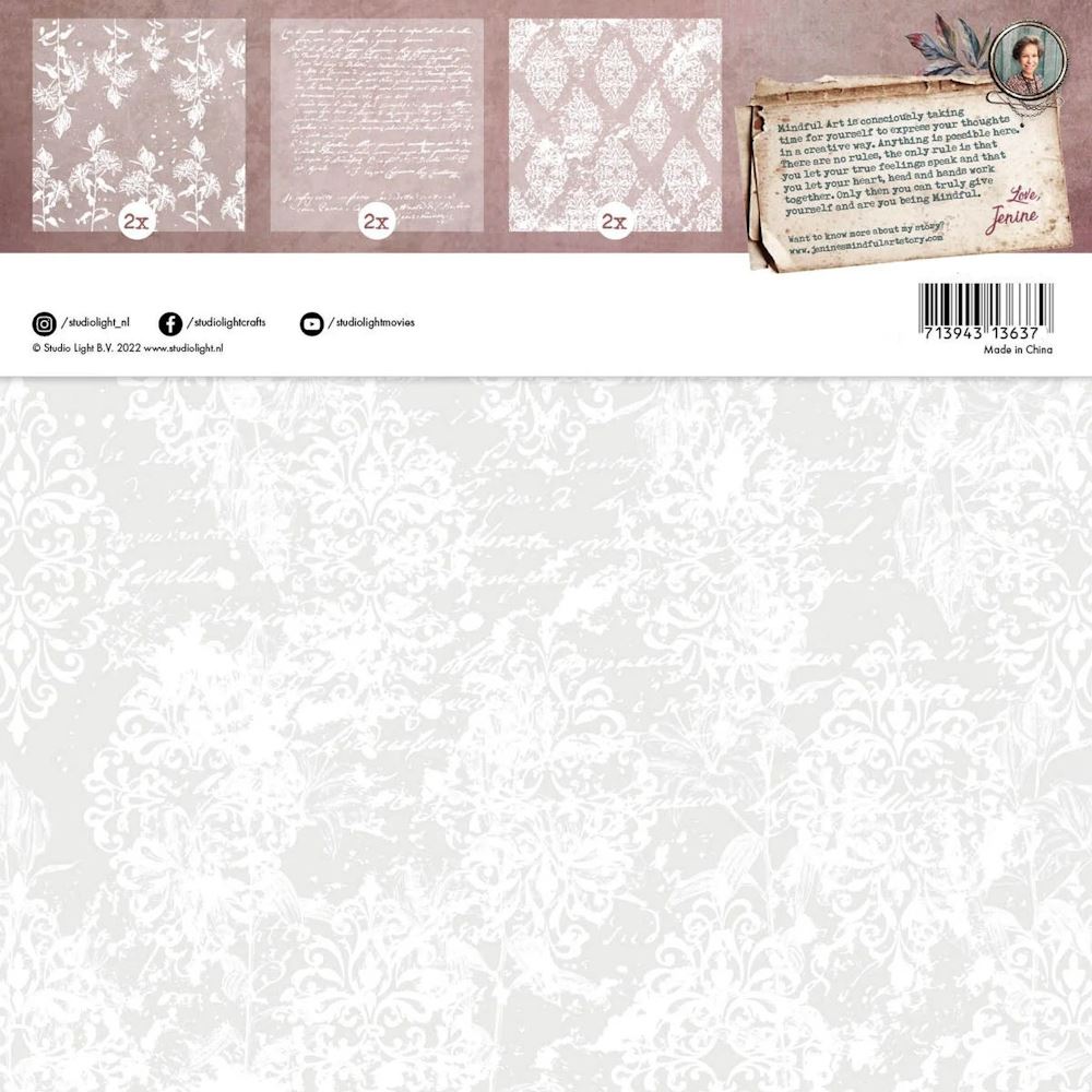 Carte Vellum Flowers Script & Baroque