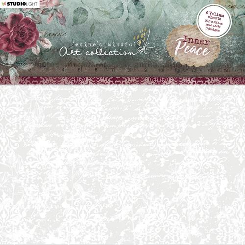 Carte Vellum Flowers Script & Baroque