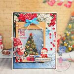 Cartoncini Holly Jolly Christmas Motif A4