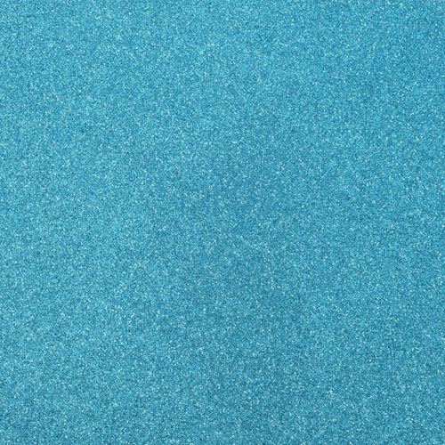 Cartoncino Adesivo Glitter Turchese