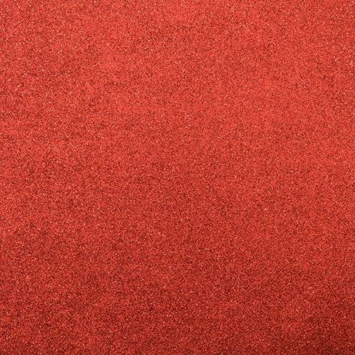 Cartoncino Adesivo Glitterato Rosso